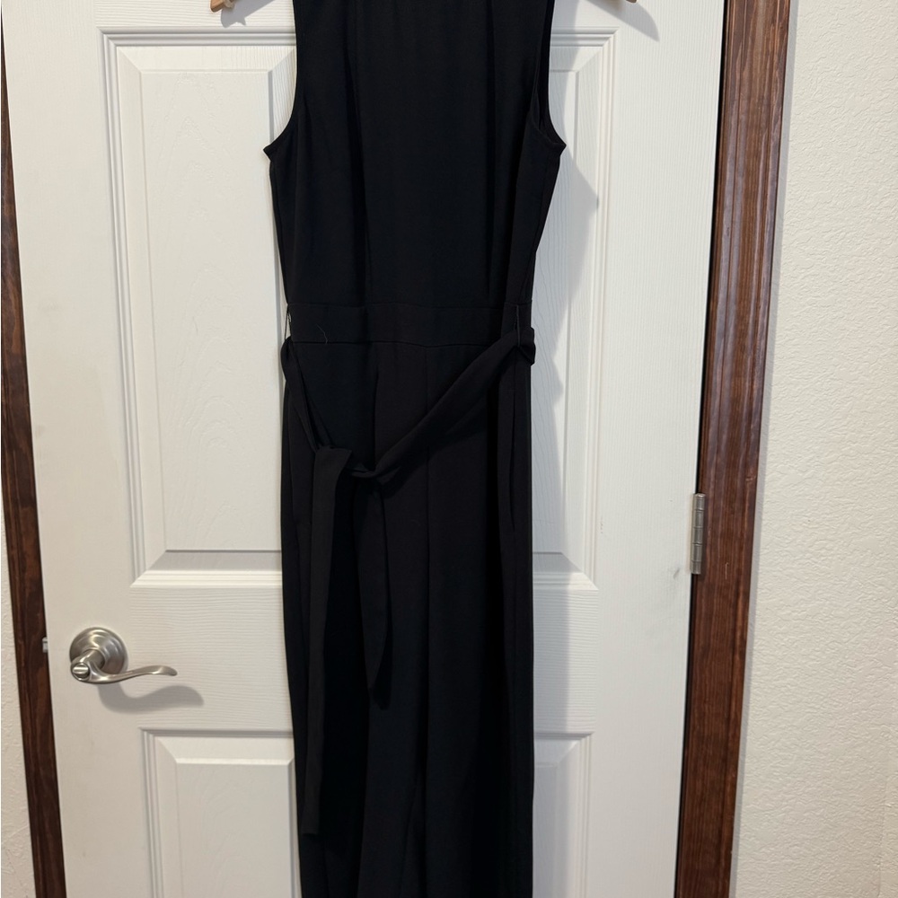 LOFT Black Sleeveless Jumpsuit